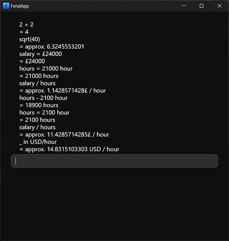 Screenshot of FendApp calculating the £/hour from total pay and total hours, and converting it into $/hour